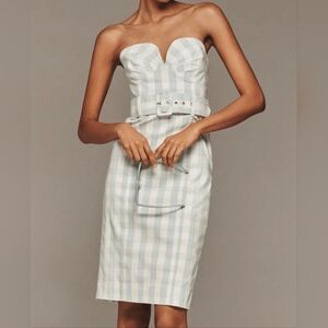 maeve strapless asymmetrical midi dress Sir Vivi Open Back Mini Dress in Merce Abstract Print – Coco & Lola main image 0